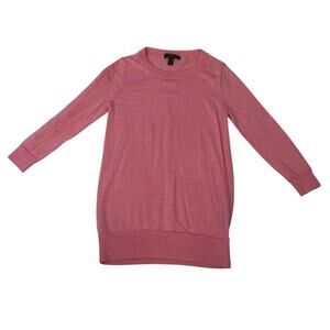 J.CREW Merino Wool Sm Bubblegum Pink 3/4 Length Lightweight Sweater